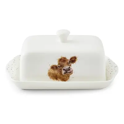 Wrendale Designs Covered Butter Dish - Cow