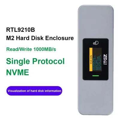 (NVME protocol) M.2 NVMe External Hard Drive Case 10Gbps M.2 SSD Enclosure M-key for Laptop