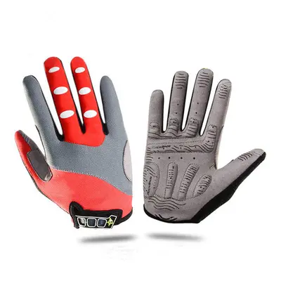 (Red, M) Winter Sports Cycling Skiing Touch Screen Shockproof Gloves