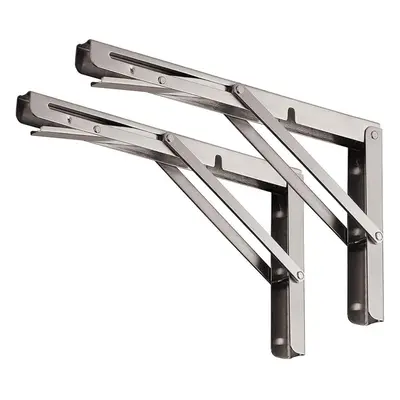 (SUS 600mm Folding, Stainless Steel) Folding Shelf Bracket Inch, Maximum Load: lbs Stainless Ste