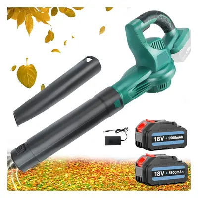 (Electric Handheld Blower with 2x5500mAH Battery and Charger) Cordless Leaf Blower & Vacuum, Ele