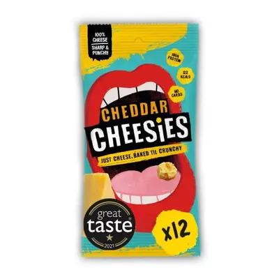 CHEESIES | Crunchy Cheese Keto Snack | Cheddar | 100% Cheese | Sugar Free, Gluten Free, No Carb 