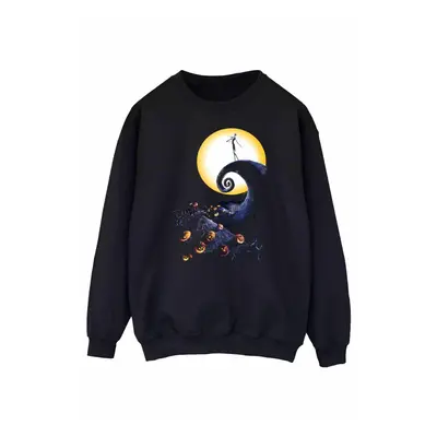 (M, Black) Nightmare Before Christmas Womens/Ladies Cemetery Sweatshirt