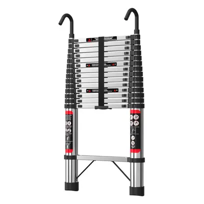 (4.4M) Telescopic Ladder 4.4M 5M With Detachable Hooks, Extendable Multi Purpose Ladder