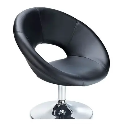 Choco Black Chair Faux Leather