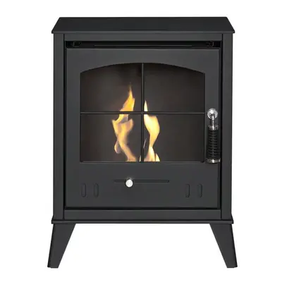 OKO S2 Bio Ethanol Stove in Charcoal Grey