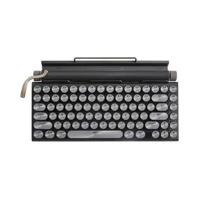 Retro Typewriter Keyboard Wireless Bluetooth Keyboard USB Mechanical Punk Keycaps for Desktop PC