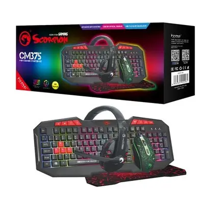 Marvo Scorpion Cm375 4-In-1 Gaming Starter Kit CM375-UK