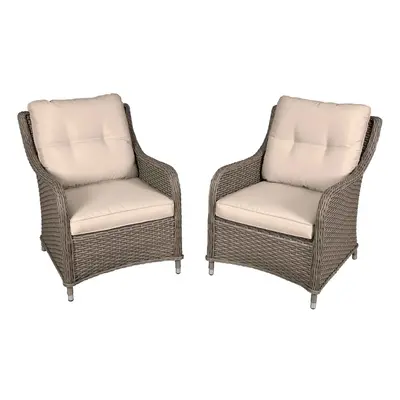 Chester Rattan Wicker Outdoor Lounge Chairs with Cushion - DG69