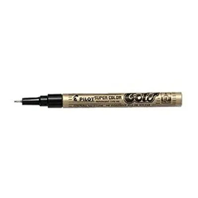 Pilot Super Colour Extra Fine Marker Bullet 1.0 mm Tip - Gold Box of