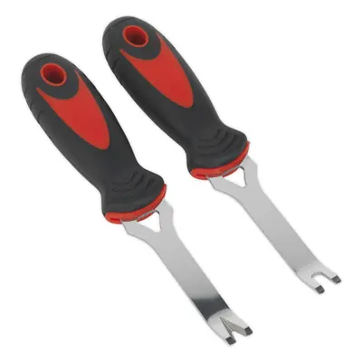 2 PIECE Trim Removal Mini Tool Set - U and V Profile Tips - Comfort Grip