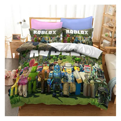 (Pattern 30, Single) ROBLOX Bedding Single Double Duvet Cover Cartoon