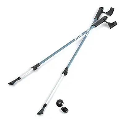 Walking Poles Aluminum - Trekking Poles with Adjustable Length cm - Hiking Poles with Rubber Han