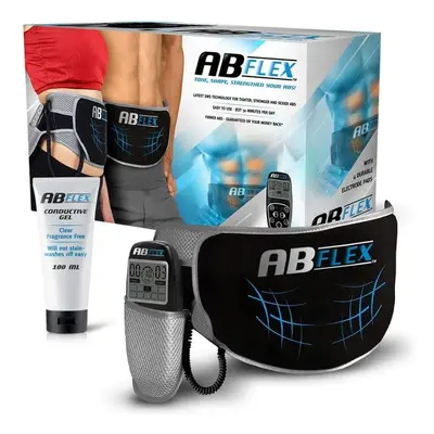 ABFLEX Ab Toning Belt for Slender Toned Stomach Muscles, Remote for Quick and Easy Adjustments, 