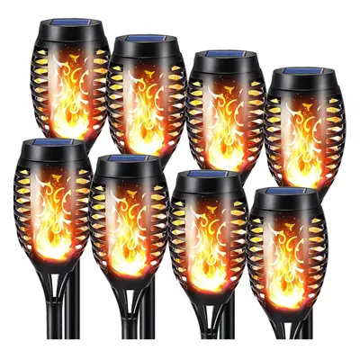 NEXVIN Pack Solar Flickering Dancing Flame Lights Waterproof Solar Torch Lights for Outdoor Gard