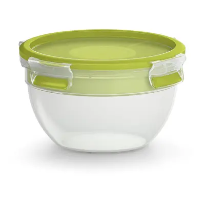 Tefal Master Seal to Go Salad Bowl Round Food Storage, Clear/Green, Litre