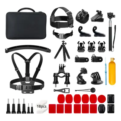 60 in Action Camera Accessory Kit with Collection Bag, Compatible with EK7000/EK7000 Pro/Brave 4