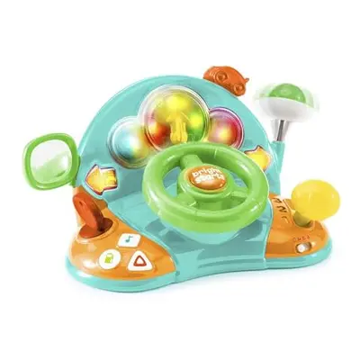 Lights and Colors Driver Toy Steering Wheel with Car Sounds for Pretend Play - Green, Months and