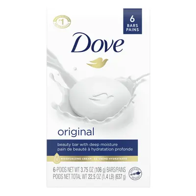 Dove Beauty Bar Gentle Skin Cleanser Moisturizing for Gentle Soft Skin Care Original Made With M