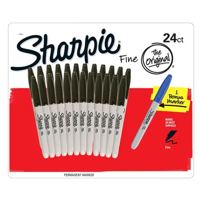 Sharpie Fine Point Permanent Marker - Black, Pack of +