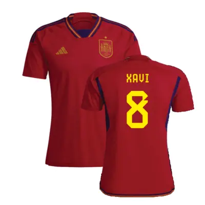 (3XL) Spain Home Shirt (XAVI 8)