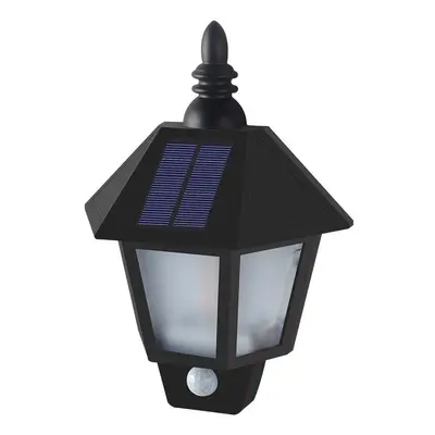 (Human body sensing mode) Solar Lights Solar Flame Flickering Dancing Wall Lamp Outdoor Waterpro