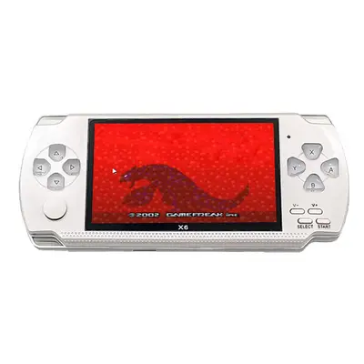 (White) 8GB 10000+ Games 4.3 inch High Definition Retro Handheld Video Game Console Game Player 