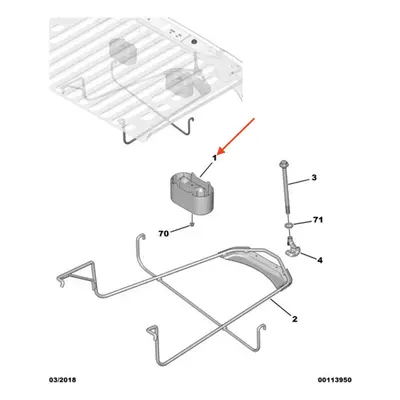 CITROÃN BERLINGO Spare Tire Wheel Support NEW GENUINE