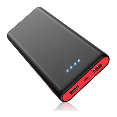 Power Bank Portable Charger 25800mAh Newest BlackRed Design High Capacity Power Banks with USB P