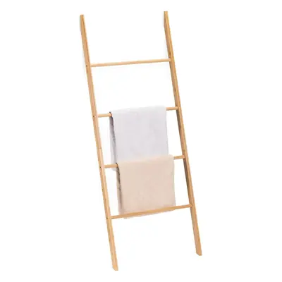 Bamboo Towel Ladder - Wood Rack for Towels, Clothes, Blankets