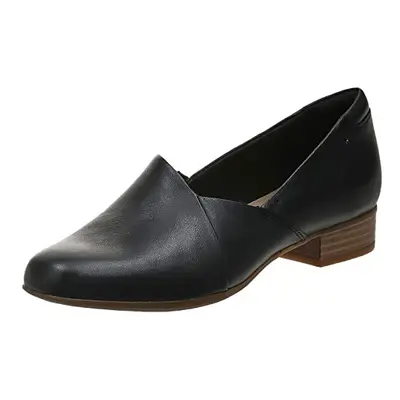 clarks womens Juliet Palm Loafer Black Leather US