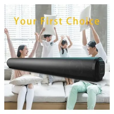 (black) Tv Sound Bar Hifi Bass Bluetooth Subwoof Wireless Speaker Home Remote Control Tv Echo So