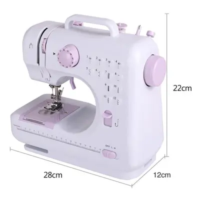 (EU Plug) Portable Electric Sewing Machine Portable Mini Stitches With Presser Foot Pedal Beginn