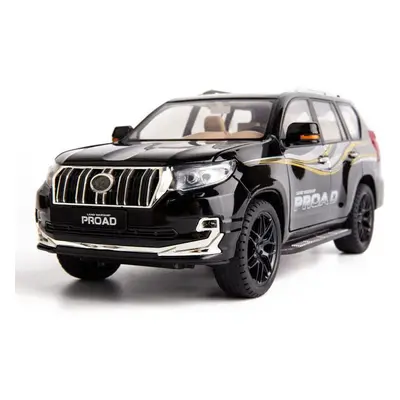 (black, 1:18-Size: 27x10.5x10cm) 1/18 Scale Toyota Prado Die-cast Model Car, Alloy Metal Pull Ba