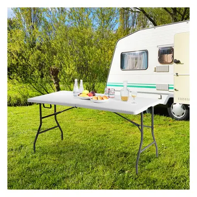 Folding Camping Table Picnic Table HDPE Tabletop W/ Carrying Handle