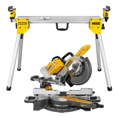 Dewalt DCS727N XR X 54v Flexvolt Cordless 205mm Mitre Saw + DE7033 Leg Stand