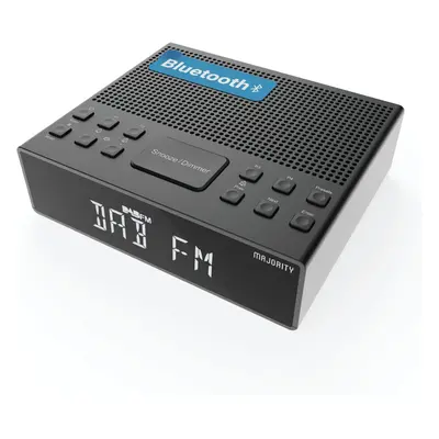 DAB Clock Radio | Bedside Radio with Dual Alarm, Snooze Function