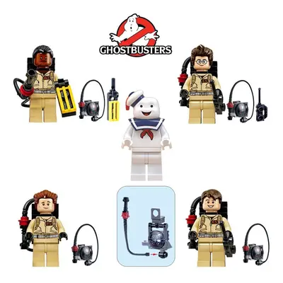 Ghostbusters Minifigures 5PCS Set Building Block Assembly Toy Fit Lego