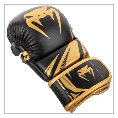 (Black, Medium) Venum Challenger 3.0 MMA Sparring Gloves Black/Gold