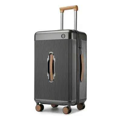 (Grey) Inch Hard Shell Check-In Suitcase With TSA Lock And Multi-Handle