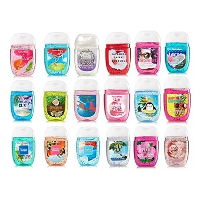 Bath and Body Works Anti-Bacterial Hand Gel 5-Pack PocketBac Sanitizers, Assorted Scents, fl oz 