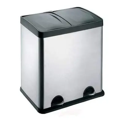 EVRE Recycling Bin with Lid/60 Litre Capacity /2 Compartments (30+30L)