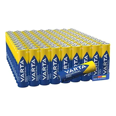 VARTA Industrial Pro AA Mignon Alkaline Batteries LR6 - 100-pack, Made in Germany