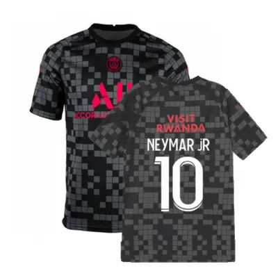 (XL) PSG Pre-Match Training Shirt (Black) (NEYMAR JR 10)