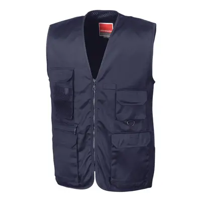 (XXL, Midnight Navy) WORK-GUARD by Result Unisex Adult Adventure Safari Waistcoat