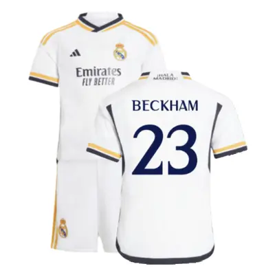 (3-4 Years) Real Madrid Home Mini Kit (Beckham 23)