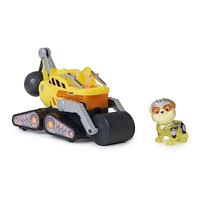 Paw Patrol: The Mighty Movie, Construction Toy Truck with Rubble Mighty Pups Action Figure, Ligh