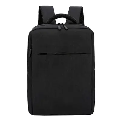 (Black) USB Charging Laptop Backpack Multifunctional Casual Business Laptop Bag Waterproof Shoul