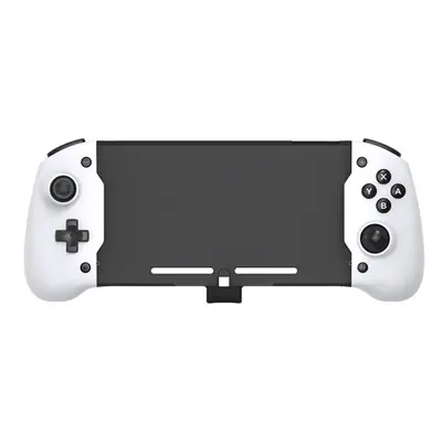 (White) Handheld Grip Dual Motor Vibration 6-Axis Gyro Joypad Game Controller for Switch Game Co