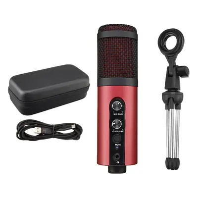 USB Condenser Microphone with Monitor Function,Mute Function and Reverb